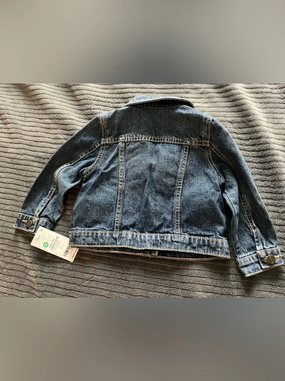 Carter's Kids Dark Blue Denim Jacket with Button Front